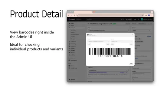 Quick SKU Barcode screenshot