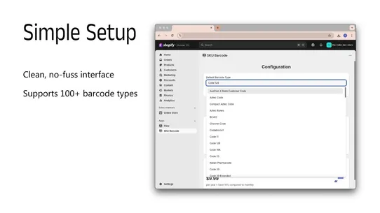 Quick SKU Barcode screenshot
