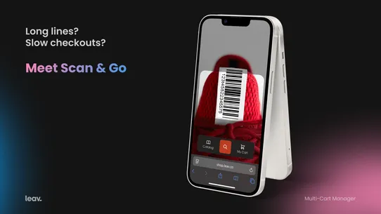 Leav | Mobile Self‑Checkout screenshot