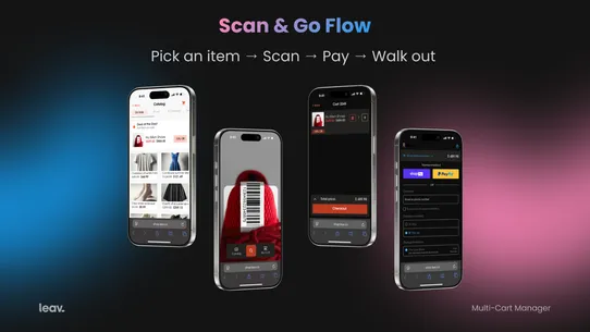 Leav | Mobile Self‑Checkout screenshot