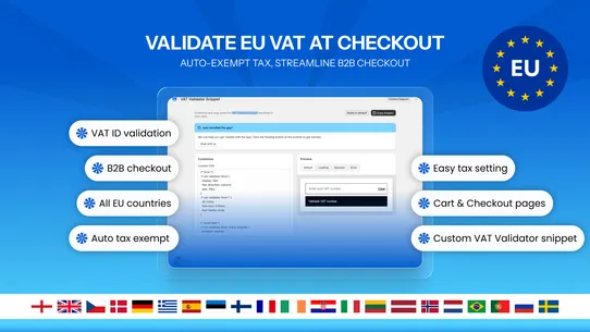 EU VAT TAX EXEMPTION AUTOMATE screenshot