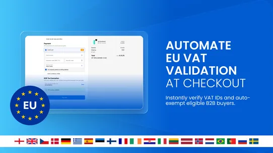 EU VAT TAX EXEMPTION AUTOMATE screenshot