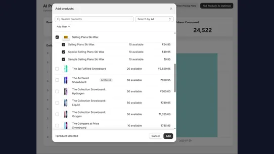 AI Product Description screenshot