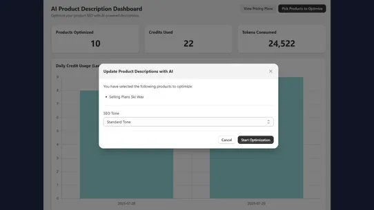 AI Product Description screenshot