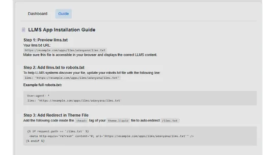 Smart LLMS.txt Generator screenshot