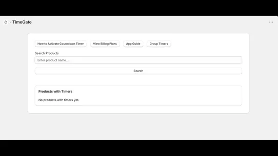 TimeGate: Timed Products screenshot