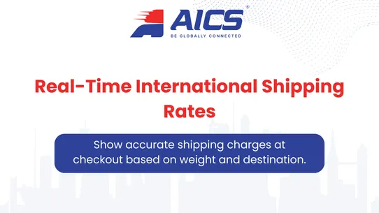 AICS International Shipping screenshot