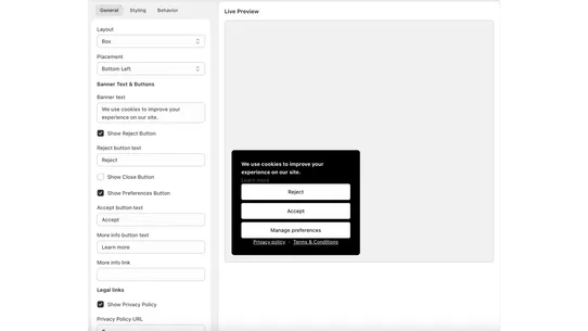 CookieBuddy: GDPR screenshot