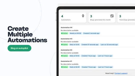 BlogAgent: AI Automation &amp; SEO screenshot