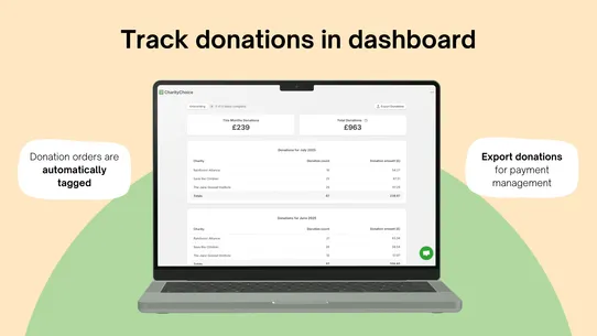 CharityChoice Donations screenshot