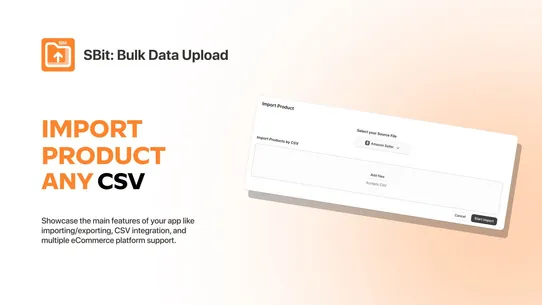 Sbit ‑ Bulk Data Upload screenshot