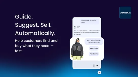 Wordesk AI Chatbot &amp; Live Chat screenshot