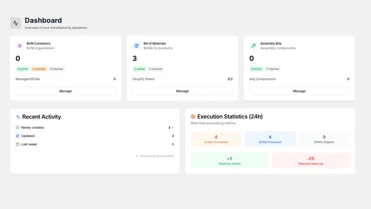 Assemblified Bill of Materials screenshot