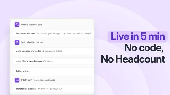 Ringly.io ‑ AI Phone Support screenshot