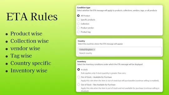 Product info screenshot