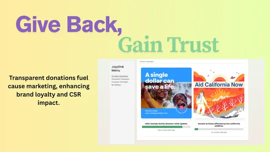 JOYzlink: Donate &amp; Collaborate screenshot