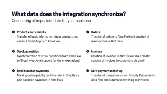 Abra Flexi • Integration screenshot