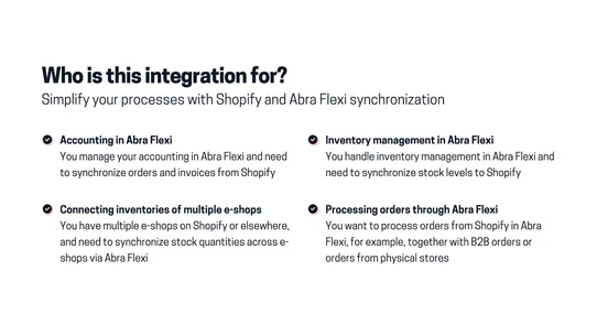 Abra Flexi • Integration screenshot