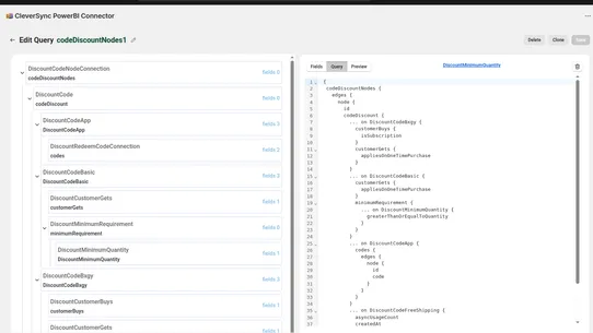 CleverSync ‑ PowerBI Connector screenshot
