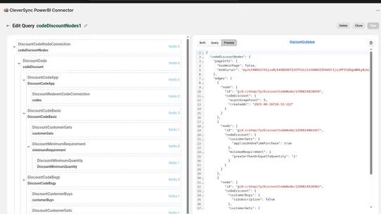 CleverSync ‑ PowerBI Connector screenshot
