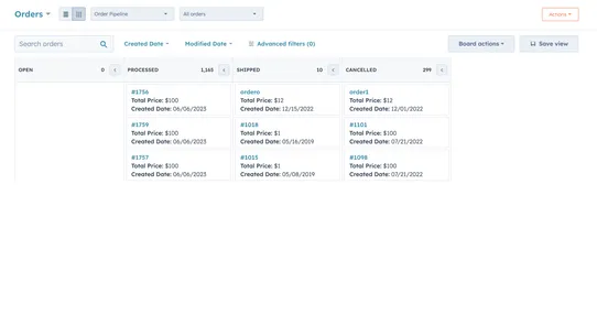 HubSpot screenshot