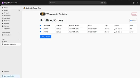 Deliveric Egypt screenshot