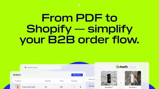 LevelOps B2B PDF to Order screenshot