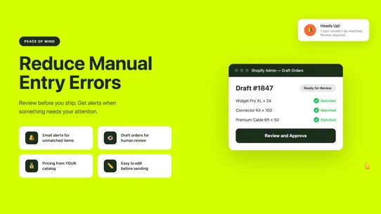 LevelOps PDF to Draft Order screenshot