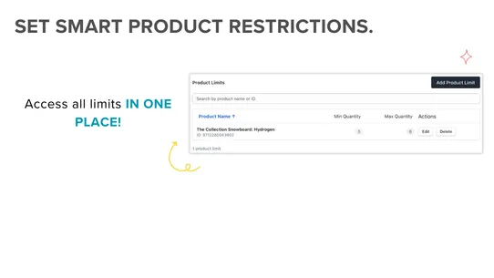 ShopForge Min Max Order Limits screenshot