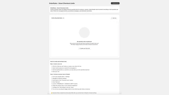 OrderRules – Checkout Limits screenshot