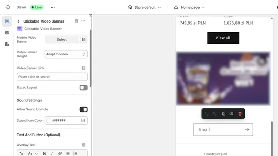 Clickable Video Banner ‑ CB screenshot