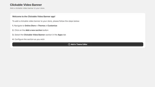Clickable Video Banner ‑ CB screenshot