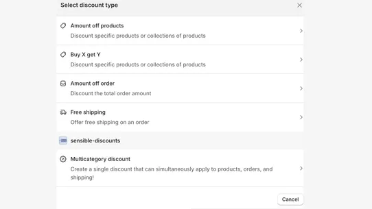 Sensible Discounts screenshot