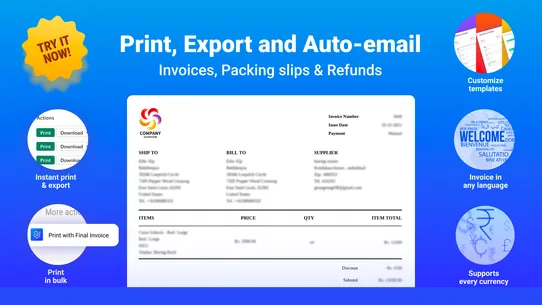 F: PDF Invoice ‑ Order Printer screenshot