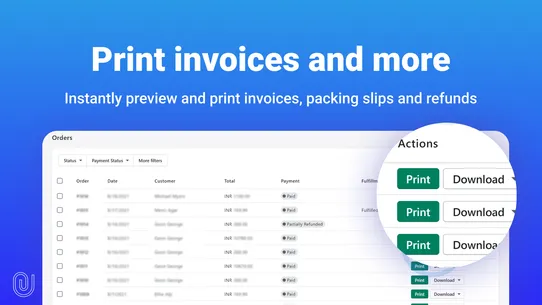 F: PDF Invoice ‑ Order Printer screenshot