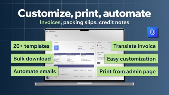 F: PDF Invoice Generator screenshot