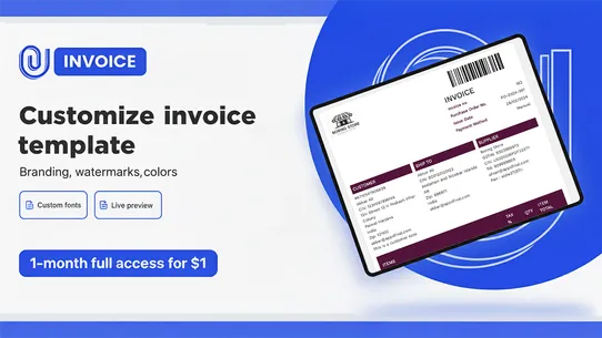 F: PDF Invoice Generator screenshot