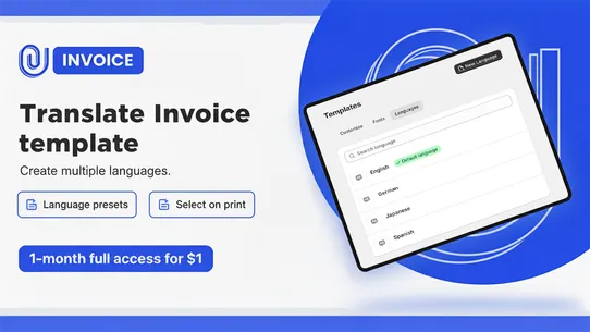 F: PDF Invoice Generator screenshot