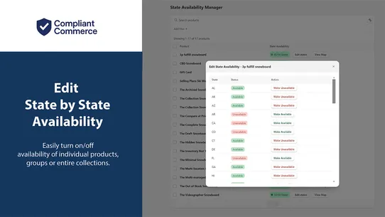 Compliant Commerce AI screenshot
