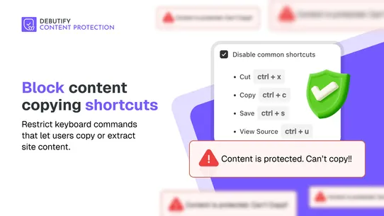 DB Content Protection screenshot