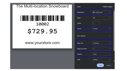 CSC ‑ Simple Labels screenshot