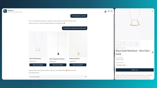 Talkom AI Agentic Commerce screenshot