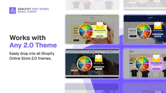 DB Spin Wheel Email Pop Up screenshot