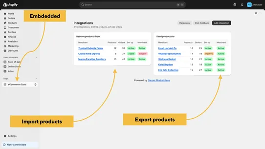 Products Orders Tracking Sync screenshot