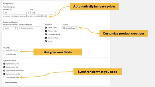 Products Orders Tracking Sync screenshot