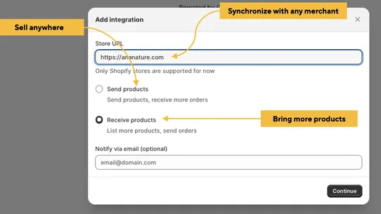 Products Orders Tracking Sync screenshot