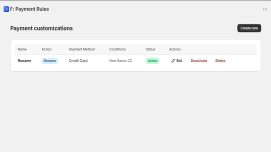 F: Hide &amp; Reorder Payments screenshot
