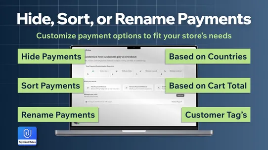 Hide &amp; Reorder Payment Rule: F screenshot