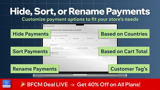 F: Hide &amp; Reorder Payment Rule screenshot