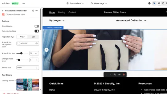 Clickable Banner Slider ‑ CB screenshot